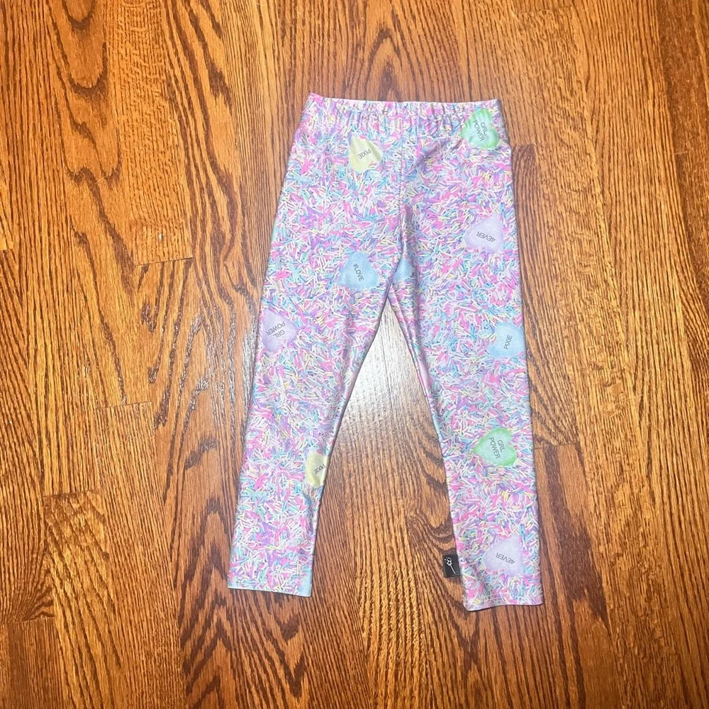 PixieLane Leggings Sprinkles Candy Hearts 18-24 Months Like New $29 retail